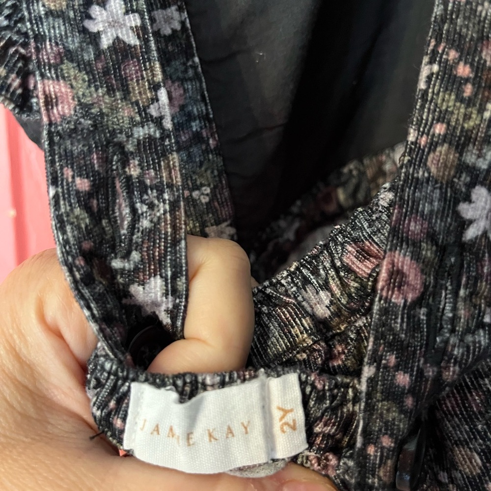 Jamie Kay fall floral cord romper - Picture 3 of 3
